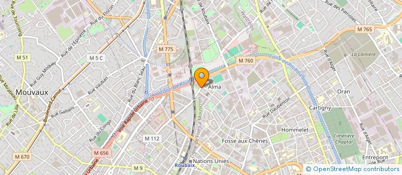 localisation de l'entreprise SCI LOC-ACTIF  ROUBAIX