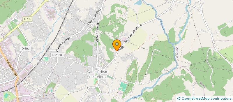 localisation de l'entreprise SCI LOC'ALES  SAINT-PRIVAT-DES-VIEUX