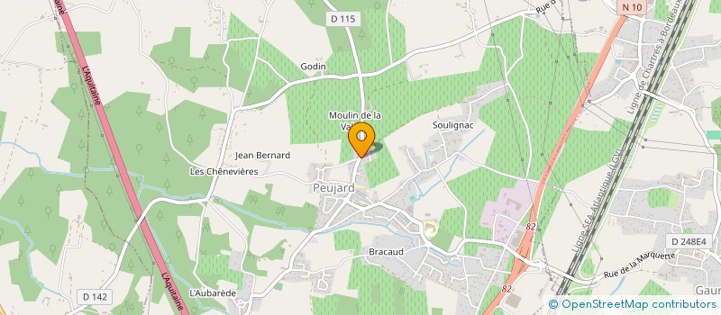 localisation de l'entreprise SCI LOC ALLIANCE  PEUJARD