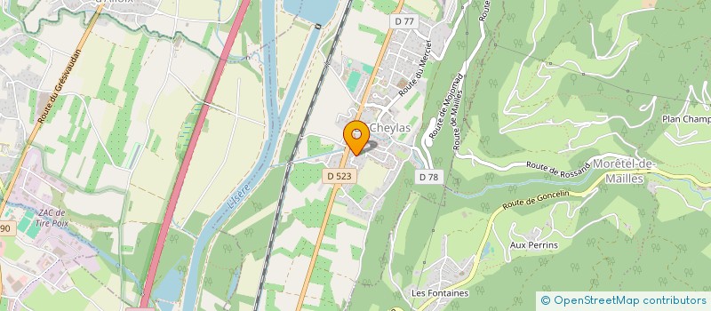 localisation de l'entreprise SCI LOC ALPES  LE CHEYLAS