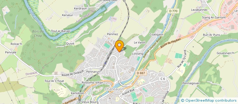 localisation de l'entreprise SCI LOC APPART  CHATEAULIN