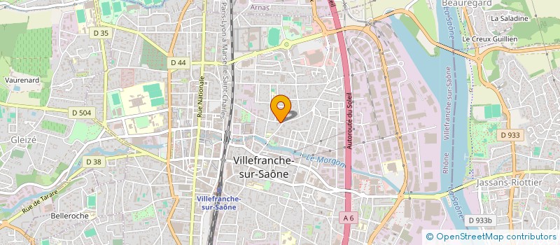 localisation de l'entreprise SCI LOC AZERGUES  VILLEFRANCHE-SUR-SAONE