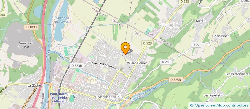 localisation de l'entreprise SCI LOC. I .C.A.  PONTCHARRA