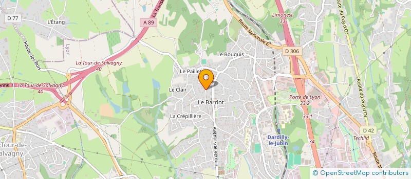 localisation de l'entreprise SCI LOC IN LYON  DARDILLY