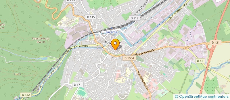 localisation de l'entreprise SCI LOC W09  SAVERNE