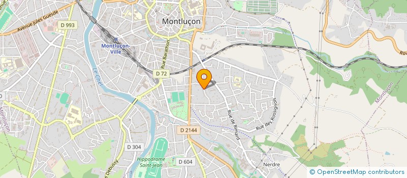 localisation de l'entreprise SCI LOCA 23 à MONTLUCON