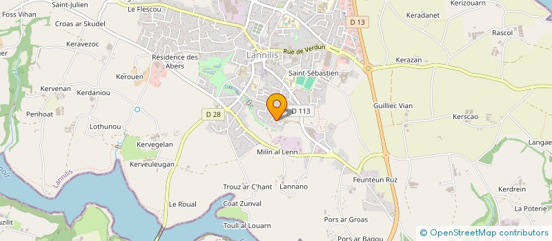 localisation de l'entreprise SCI LOCA 29  LANNILIS