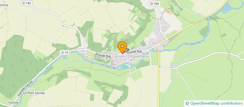 localisation de l'entreprise SCI LOCA  CORVOL-L'ORGUEILLEUX