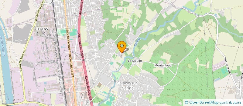 localisation de l'entreprise SCI LOCA  SALAISE-SUR-SANNE