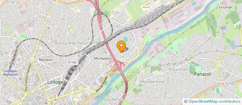 localisation de l'entreprise SCI LOCA 87 à LIMOGES
