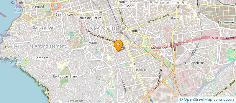 localisation de l'entreprise SCI LOCA ARCS  MARSEILLE