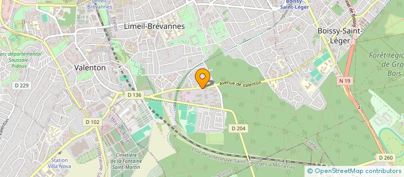 localisation de l'entreprise SCI LOCA INO à LIMEIL-BREVANNES