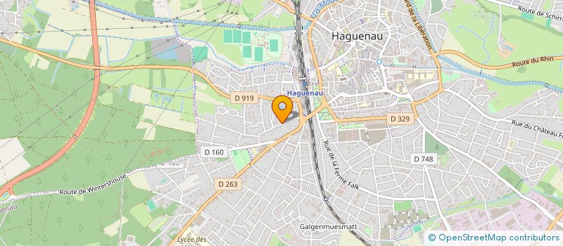 localisation de l'entreprise SCI LOCABAD  HAGUENAU