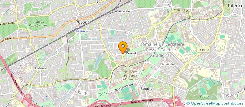 localisation de l'entreprise SCI LOCABIHA  PESSAC