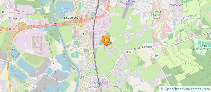 localisation de l'entreprise SCI LOCABOX JNW à ARNAGE