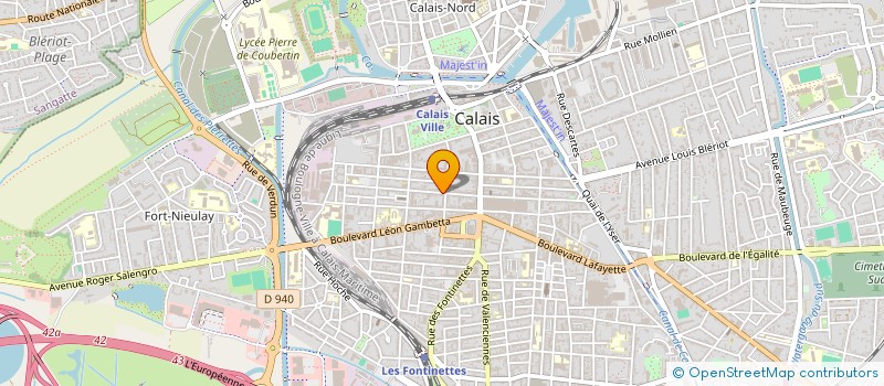 localisation de l'entreprise SCI LOCACIM  CALAIS