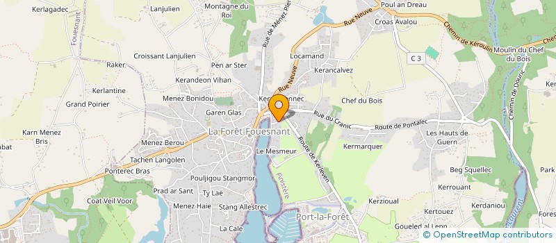 localisation de l'entreprise SCI LOCACIV  LA FORET-FOUESNANT