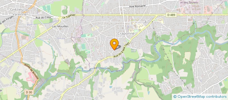 localisation de l'entreprise SCI LOCACRI  CRAPONNE