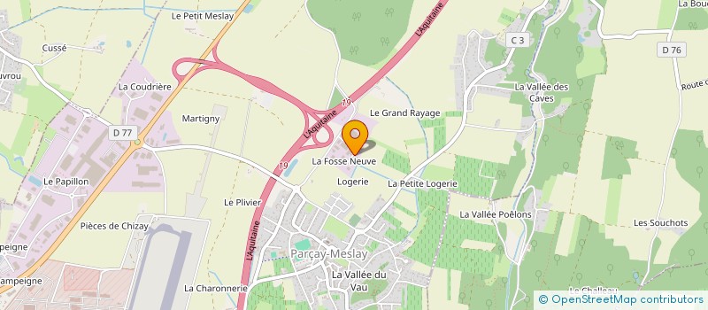 localisation de l'entreprise SCI LOCADES  PARCAY-MESLAY