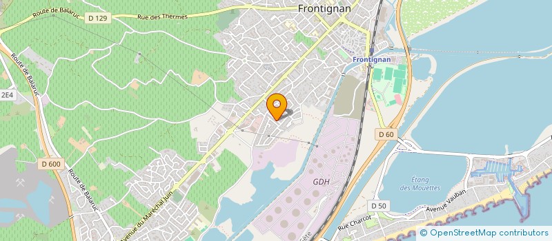 localisation de l'entreprise SCI LOCADIMA à FRONTIGNAN