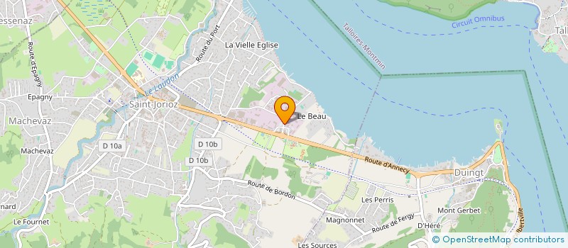 localisation de l'entreprise SCI LOCAF à SAINT-JORIOZ