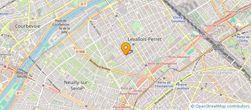 localisation de l'entreprise SCI LOCAFFIN à LEVALLOIS-PERRET