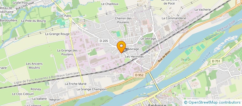 localisation de l'entreprise SCI LOCAGRAINE  POCE-SUR-CISSE