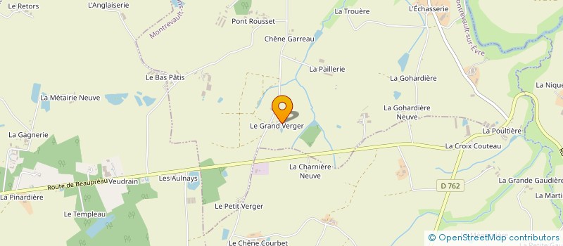 localisation de l'entreprise SCI LOCAGUITT à MONTREVAULT-SUR-EVRE