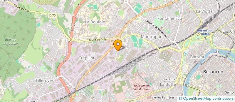 localisation de l'entreprise SCI LOCAL 12 à BESANCON
