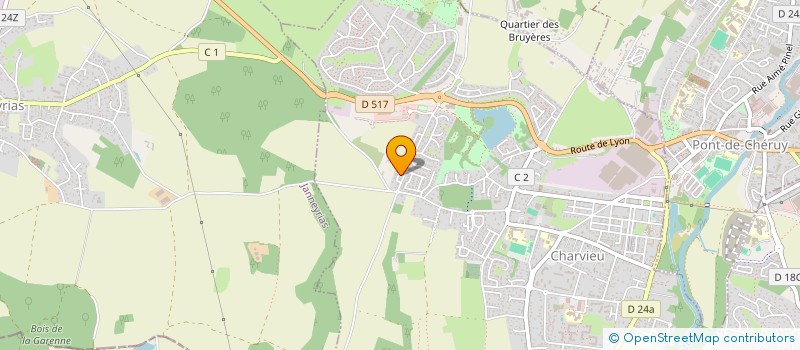 localisation de l'entreprise SCI LOCAL SANTE  CHARVIEU-CHAVAGNEUX