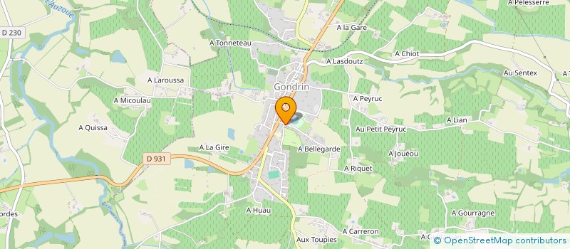 localisation de l'entreprise SCI LOCALAND à GONDRIN