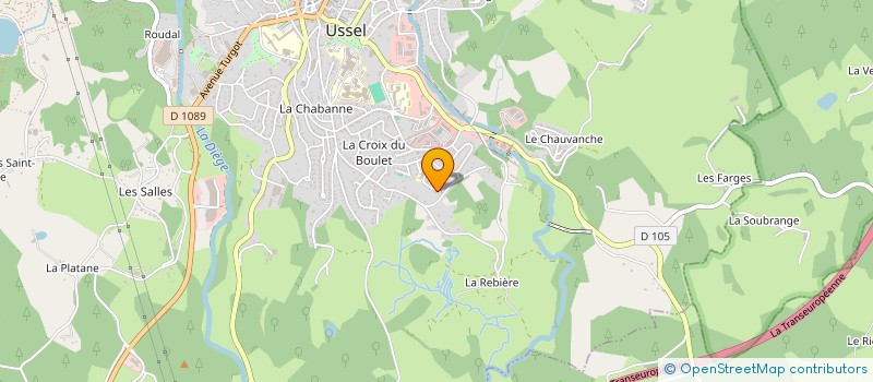 localisation de l'entreprise SCI LOCALCEC à USSEL