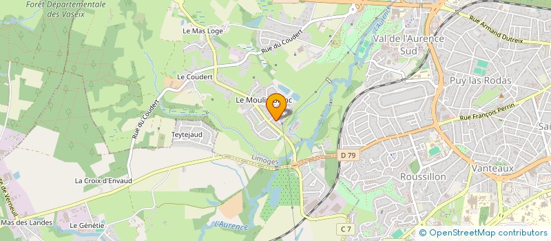 localisation de l'entreprise SCI LOCALIS à LIMOGES