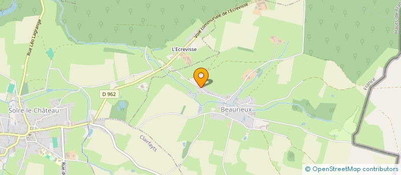 localisation de l'entreprise SCI LOCAMAB  BEAURIEUX