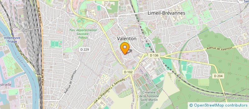 localisation de l'entreprise SCI LOCAMED à VALENTON