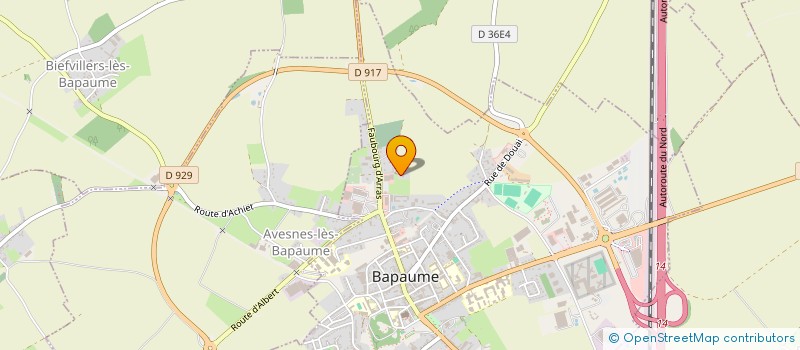 localisation de l'entreprise SCI LOCANEL  BAPAUME