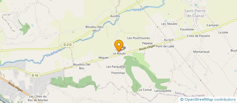 localisation de l'entreprise SCI LOCANTHO  SAINT-PIERRE-DE-CLAIRAC