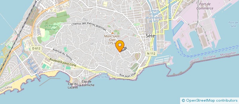 localisation de l'entreprise SCI LOCAPART  SETE