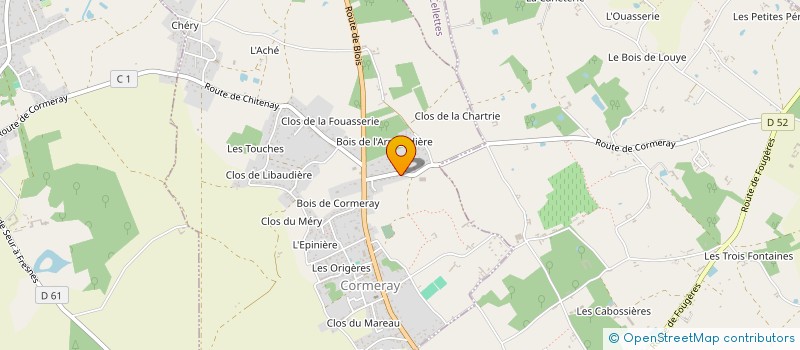 localisation de l'entreprise SCI LOCARD  LE CONTROIS-EN-SOLOGNE