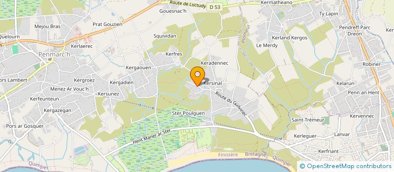 localisation de l'entreprise SCI LOCASTER  PENMARCH