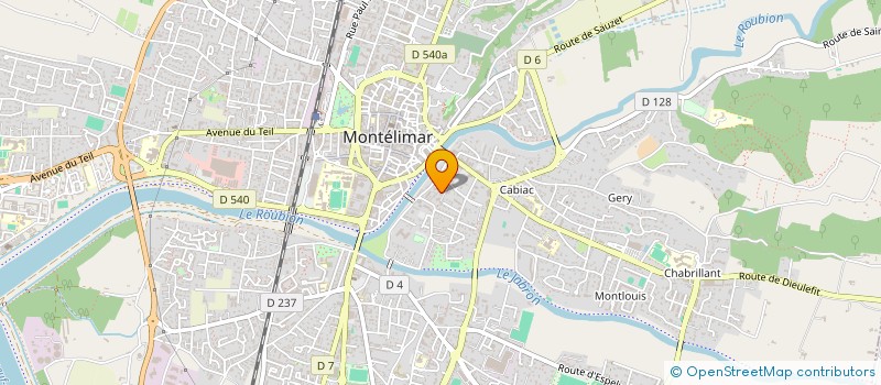 localisation de l'entreprise SCI LOCASUD à MONTELIMAR
