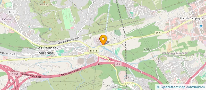 localisation de l'entreprise SCI LOCAT à LES PENNES MIRABEAU