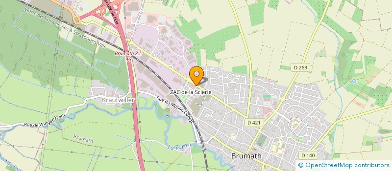 localisation de l'entreprise SCI LOCAT'EHRMANN  BRUMATH