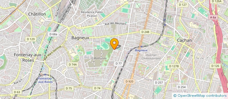 localisation de l'entreprise SCI LOCATI  BAGNEUX
