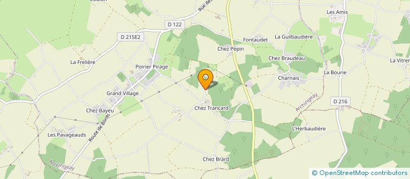 localisation de l'entreprise SCI LOCATION ARCANTOISE  ARCHINGEAY