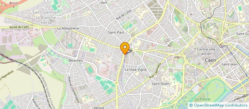 localisation de l'entreprise SCI LOCATION BUREAUX à CAEN