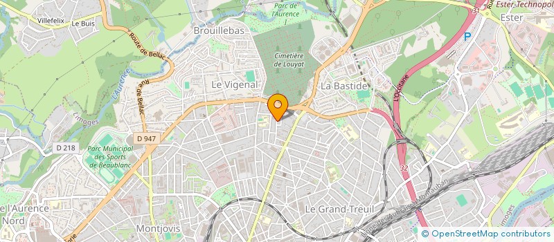 localisation de l'entreprise SCI LOCATION GINKGO à LIMOGES