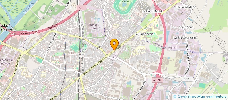 localisation de l'entreprise SCI LOCATIVE à ANGERS