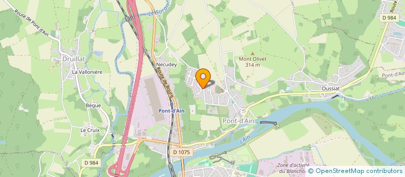 localisation de l'entreprise SCI LOCATOM  PONT-D'AIN