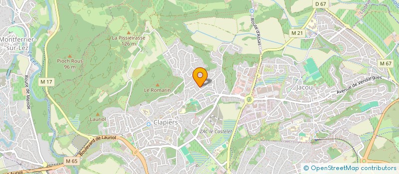 localisation de l'entreprise SCI LOCAVILLAS  CLAPIERS